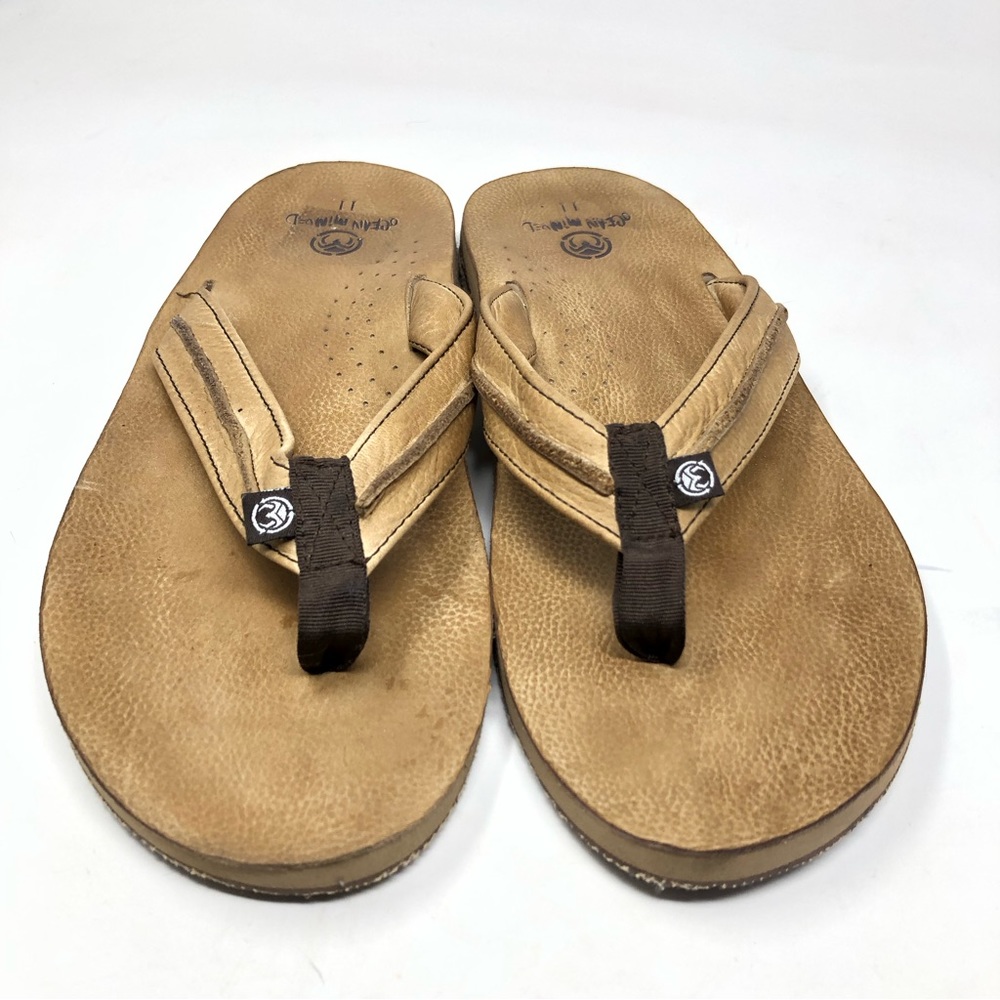 Ocean Minded Leather Thong Sandals Women’s Size 11